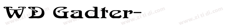 WD Gadter字体转换